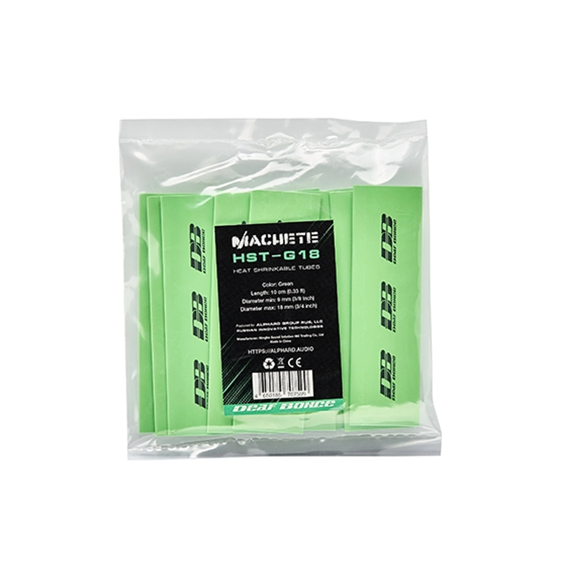 Tub termocontractabil Deaf Bonce Machete HST-G18, Verde, 18mm